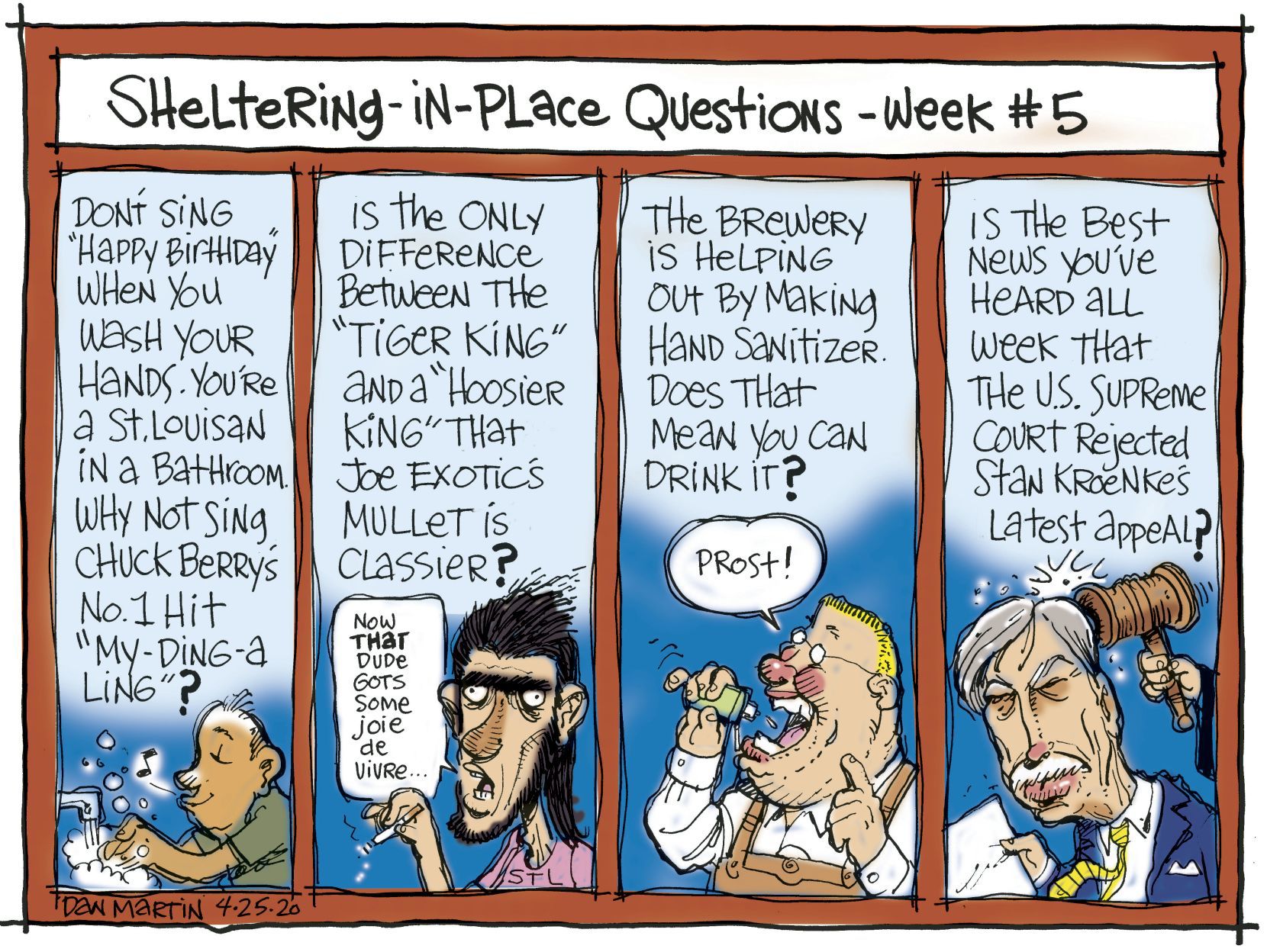 April 25, Week 5 of shelter-in-place